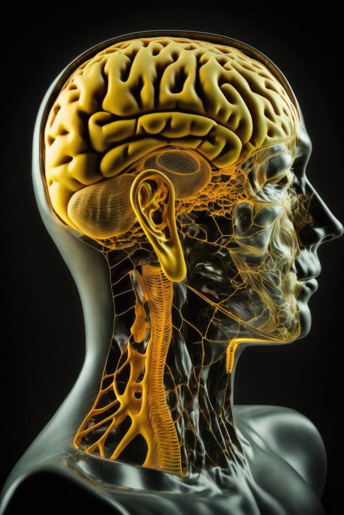 an illustration of human brain