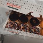 krispy kreme donuts in a box