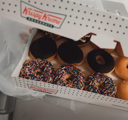 krispy kreme donuts in a box