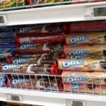 Oreo cookie display in the supermarket