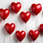 Ten heart-shaped balloons represent a ten-fold increase inf funding for Contingency Management.