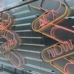 Image of neon lights at Wellcome Trust by Matt Brown used under Creative Commons license.