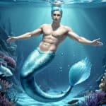AI-generated illustration of a merman.