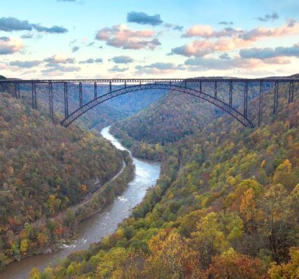Photo of a bridge in the southern Appalachian mountains where opioid addiction rates are the worst in the country.