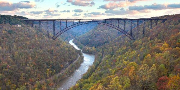 Photo of a bridge in the southern Appalachian mountains where opioid addiction rates are the worst in the country.