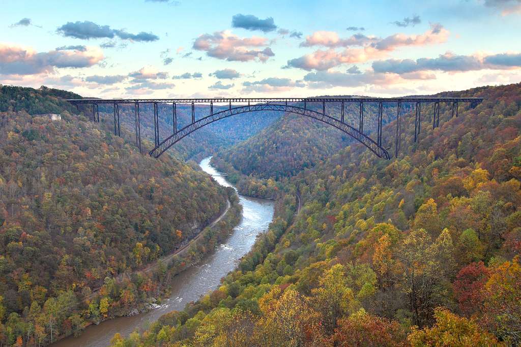 Photo of a bridge in the southern Appalachian mountains where opioid addiction rates are the worst in the country.