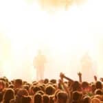 Crowd at the concert.