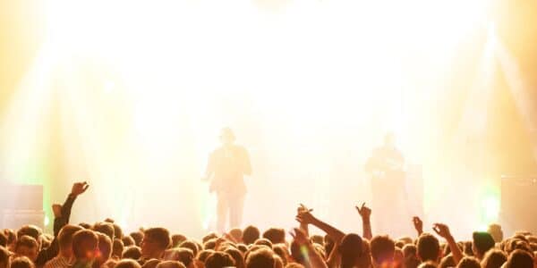 Crowd at the concert.