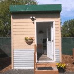 Photo of a micro unit tiny house similar to ones being built in Juneau, Alaska, for addiction treatment housing.