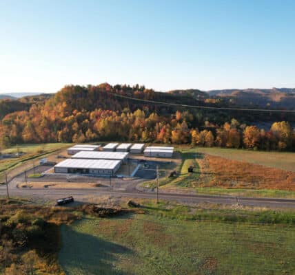 Aerial image of the Wildwood Recovery Center in Dickenson County, Virginia.