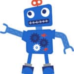 Robot illustration visualizing the ToughLovePro Addiction Recovery Chatbot.