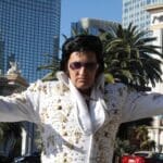 Elvis outside