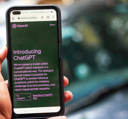 Chat GPT app open on a smartphone.