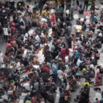 Image of the Fluxo open-air drug market in Sao Paulo, Brazil.