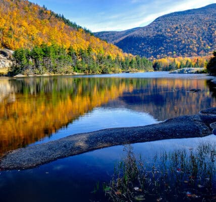 Photo of Beaver Pond in the White Mountains of New Hampshire.