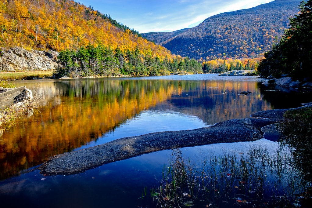 Photo of Beaver Pond in the White Mountains of New Hampshire.