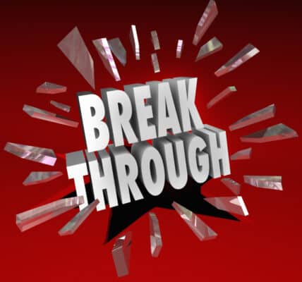 Display text reading "Break Through"