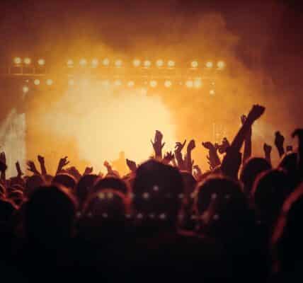 A crowd at a concert