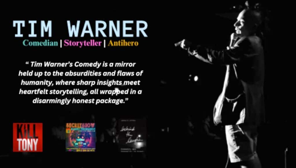 A screenshot featuring Tim Warner.