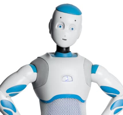Photograph of Romeo the Robot.