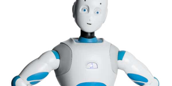 Photograph of Romeo the Robot.
