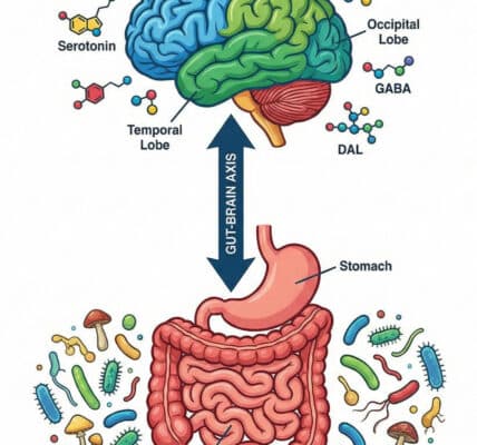 Illustration of the Gut-Brain Axis.