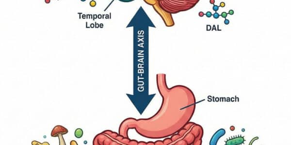 Illustration of the Gut-Brain Axis.