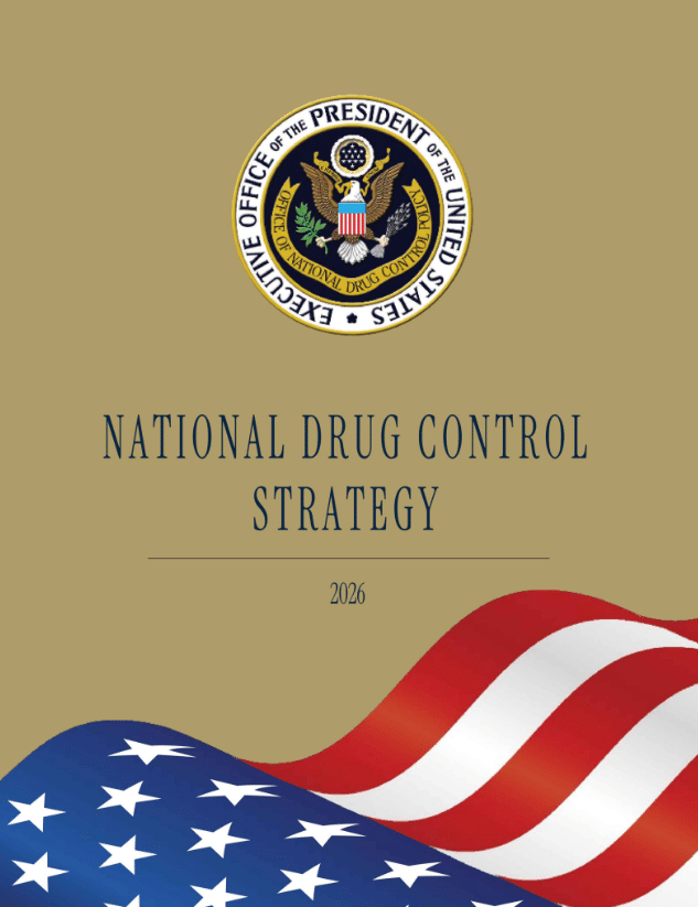 An image of the cover of the 2026 National Drug Control Strategy document.