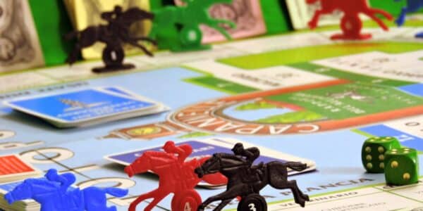 Horse-racing board game