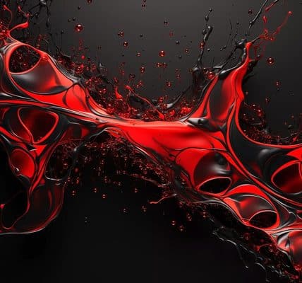 A dramatic splash of blood.