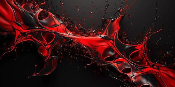 A dramatic splash of blood.