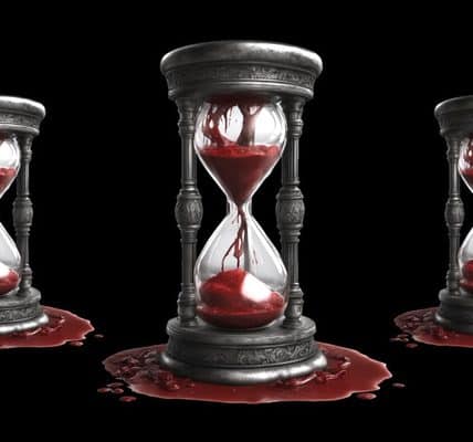 AI-generated hourglass clocks.
