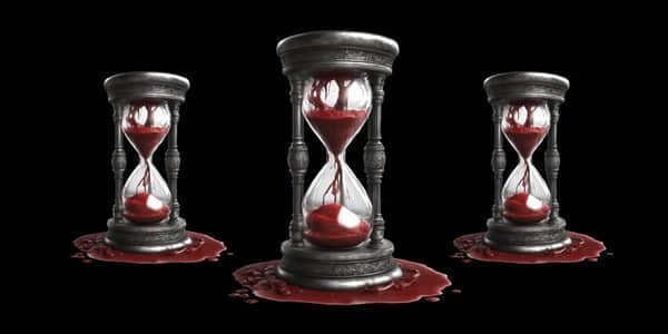 AI-generated hourglass clocks.